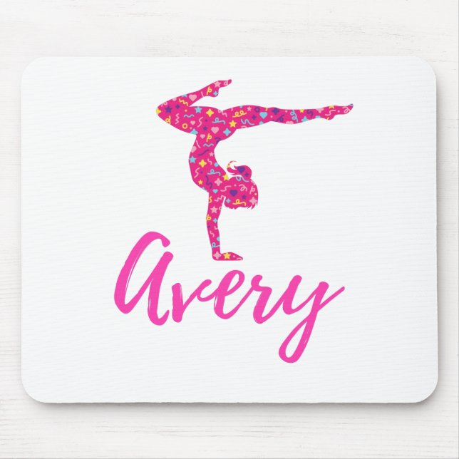Personalised Gymnastics Gymnast Name Avery Mouse Pad (Front)