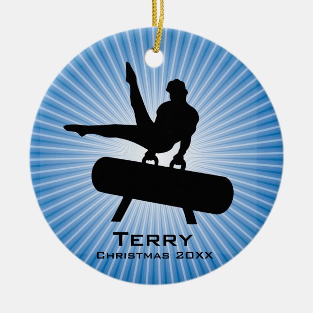 Personalised Gymnastics Ornament (Front)
