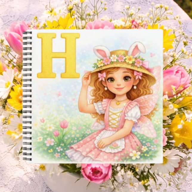 Personalised H Cute Gift for Girls Notebook (Creator Uploaded)