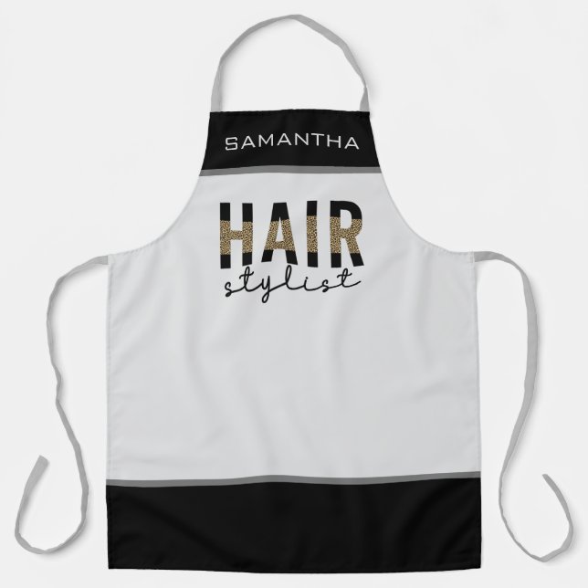 Personalised Hair stylist Hairdresser  Apron (Front)