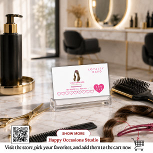 Personalised Hair Stylist Loyalty Card