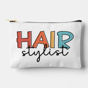 Personalised Hair Stylist Retro Hairdresser Gift Accessory Pouch