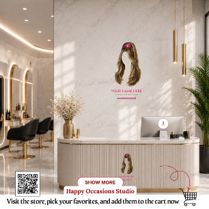 Personalised Hair Stylist Round Sticker
