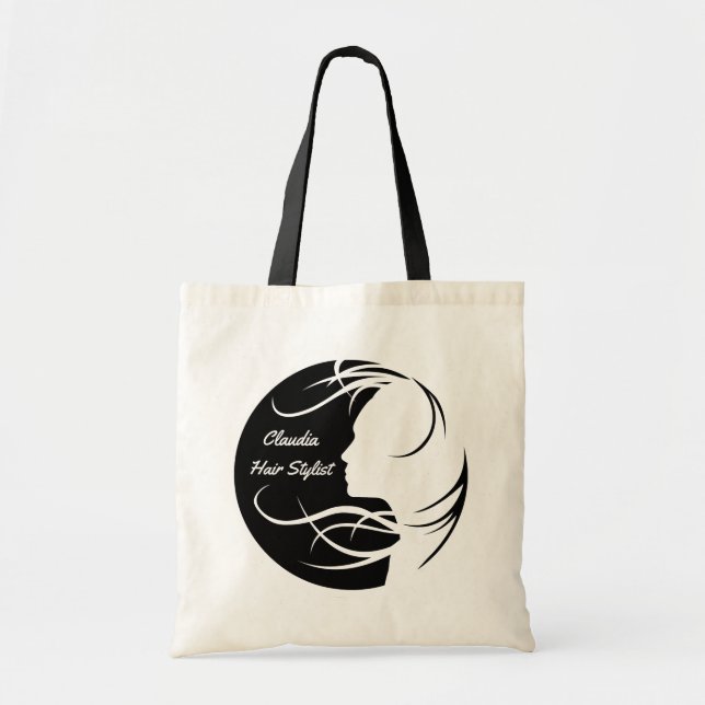 Personalised Hair Stylist Tote Bag (Front)