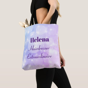 Personalised Hairdresser Extraordinaire design Tote Bag