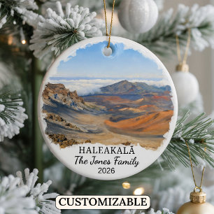 Personalised Haleakalā National Park Custom Hawaii Ceramic Ornament