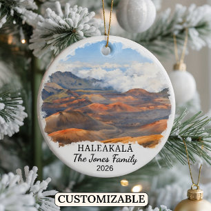 Personalised Haleakalā National Park Custom Hawaii Ceramic Ornament