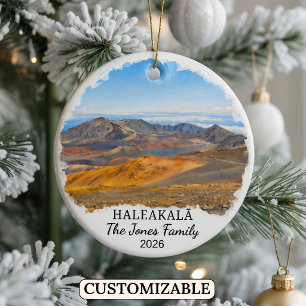 Personalised Haleakalā National Park Custom Hawaii Ceramic Ornament
