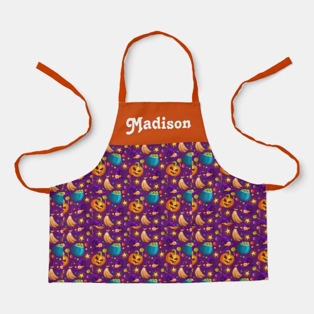 Personalised Halloween apron for kids (Front)