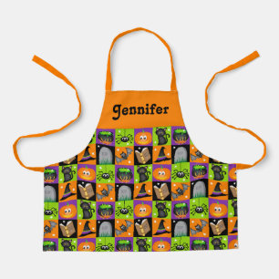 Personalised Halloween apron for kids