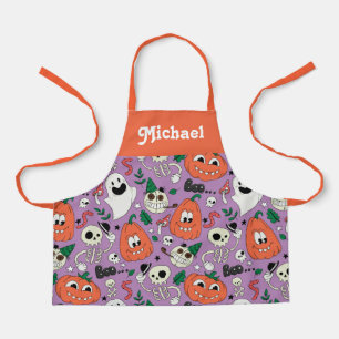 Personalised Halloween apron for kids