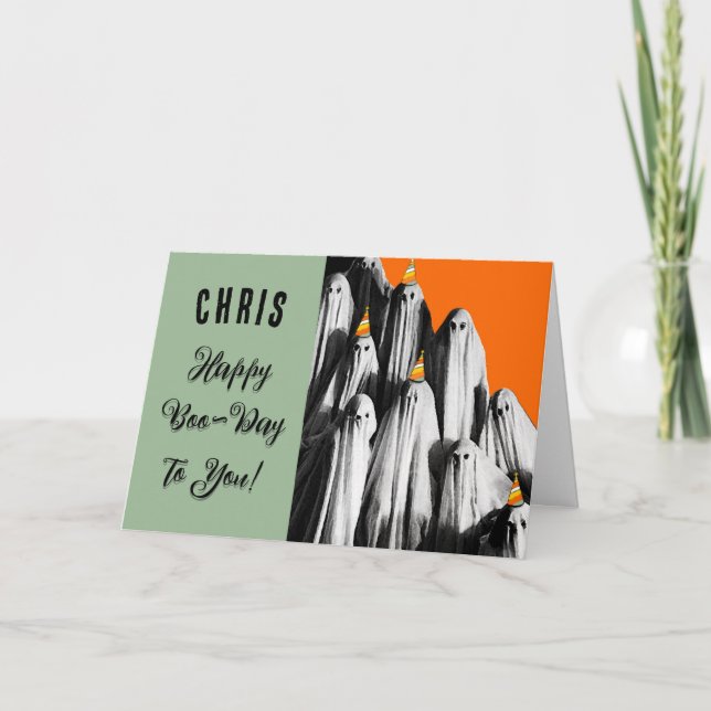 Personalised Halloween Birthday Card (Front)