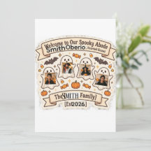 Personalised Halloween Family Name Sign | Edi