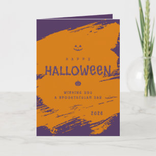 Personalised Halloween Folded Greeting Card