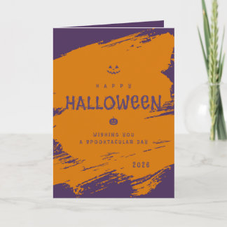 Personalised Halloween Folded Greeting Card