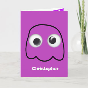Personalised Halloween Ghost for Kids Card