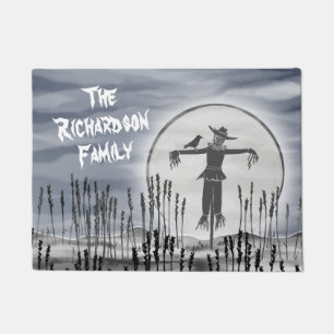 Personalised Halloween Horror Creepy Scarecrow  Doormat