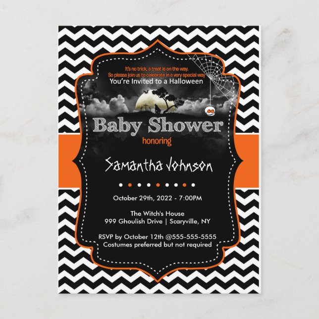Personalised Halloween Invitation (Front)