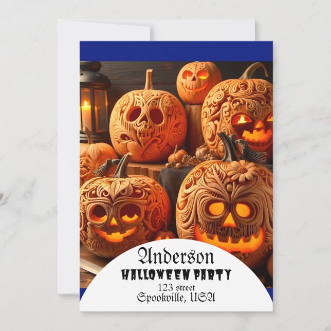 Personalised Halloween  Invitation (Front)