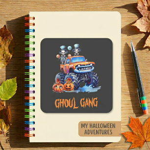 Personalised Halloween Monster Truck Sticker