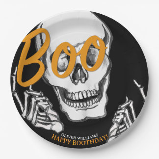 Personalised Halloween Paper Plates