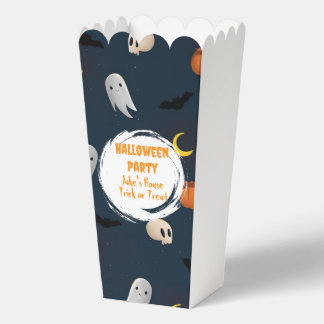 Personalised Halloween Party Items Spooky  Favour Box