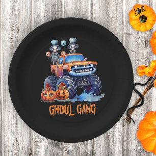 Personalised Halloween Party Paper Plates