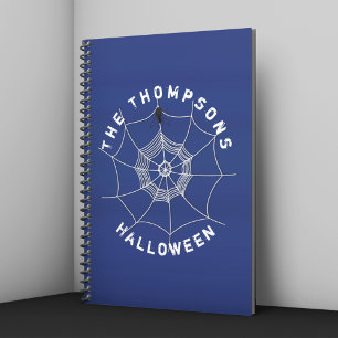 Personalised Halloween Spider Web Notebook