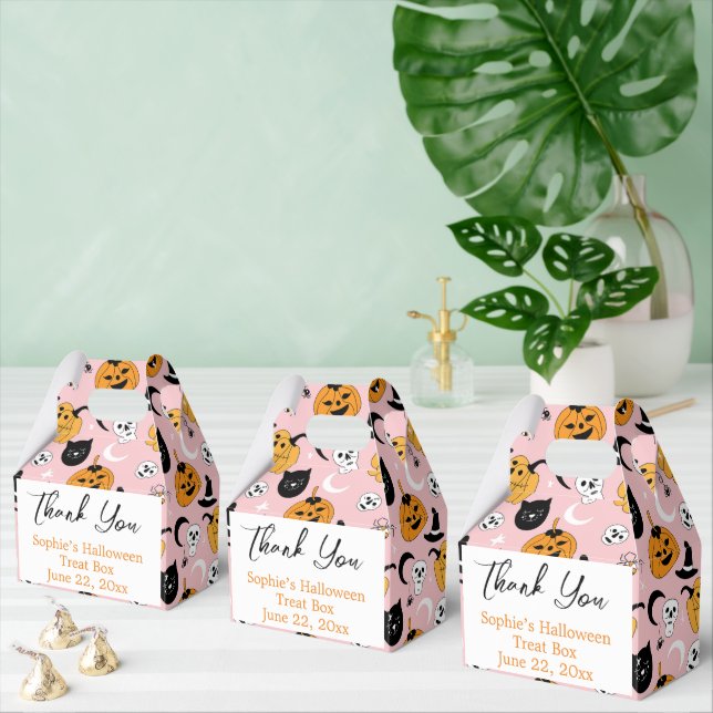 Personalised Halloween treat/favour/gift boxes (Multiple)