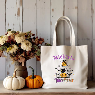 Personalised Halloween Trick Or Treat Bag