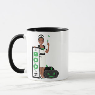Personalised Halloween Vampire Nurse Mug