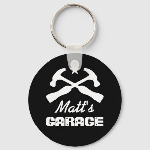 Personalised hammer tool keychain for men