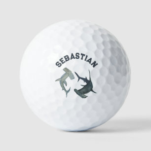 Personalised Hammerhead Shark Golf Ball Custom