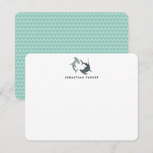 Personalised Hammerhead Shark Note Cards