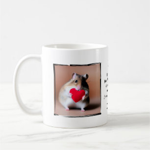 Personalised Hamster With Names Valentines Design Coffee Mug