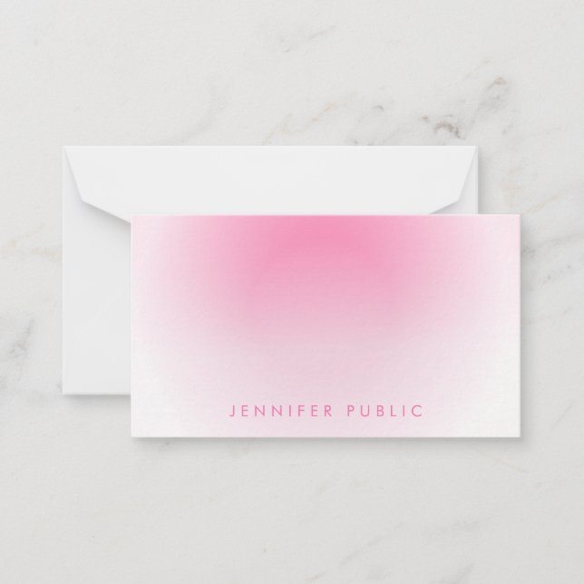 Personalised Hand Script Monogram Custom Card (Front)