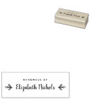 Personalised Handmade By Rubber Stamp