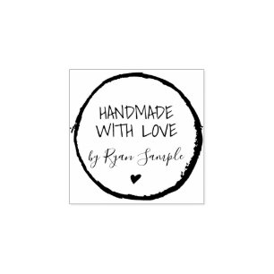 Personalised Handmade Rubber Stamp