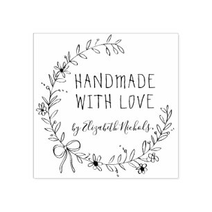 Personalised Handmade Rubber Stamp
