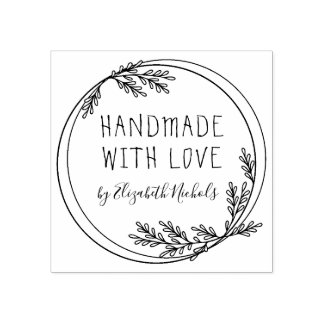  Personalised Handmade  Rubber Stamp