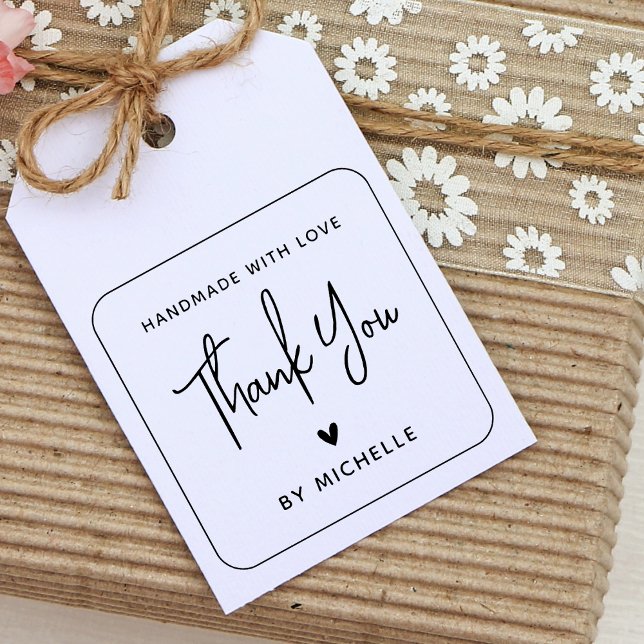 Personalised Handmade Thank You Rubber Stamp (Creator Uploaded)