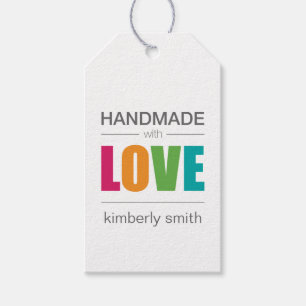 Personalised Handmade with Love Gift Tags