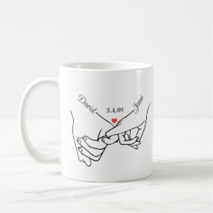 Personalised Hands  Coffee Mug