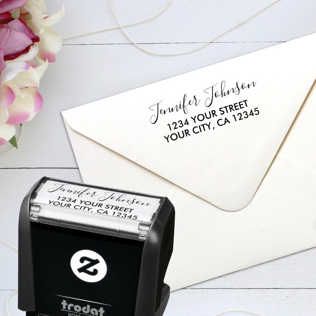 Personalised Handwriting Name Return Address Self-inking Stamp (Creator Uploaded)