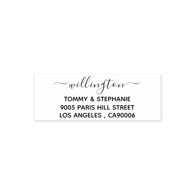 Personalised Handwriting Return Address Stamp (Design)