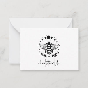 Personalised Handwritten Bee Phases Of Moon Card