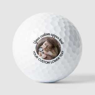 Personalised Handwritten Font & Photo Golf Balls
