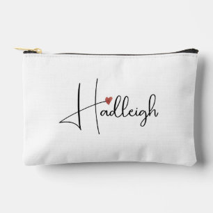 Personalised Handwritten Script Name Accessory Pouch