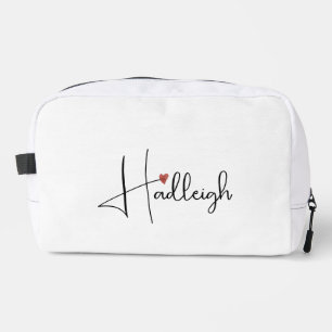 Personalised Handwritten Script Name Dopp Kit