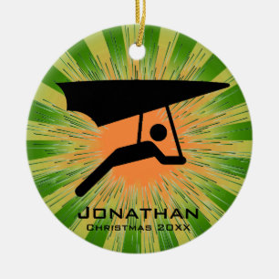 Personalised Hang Gliding Ornament